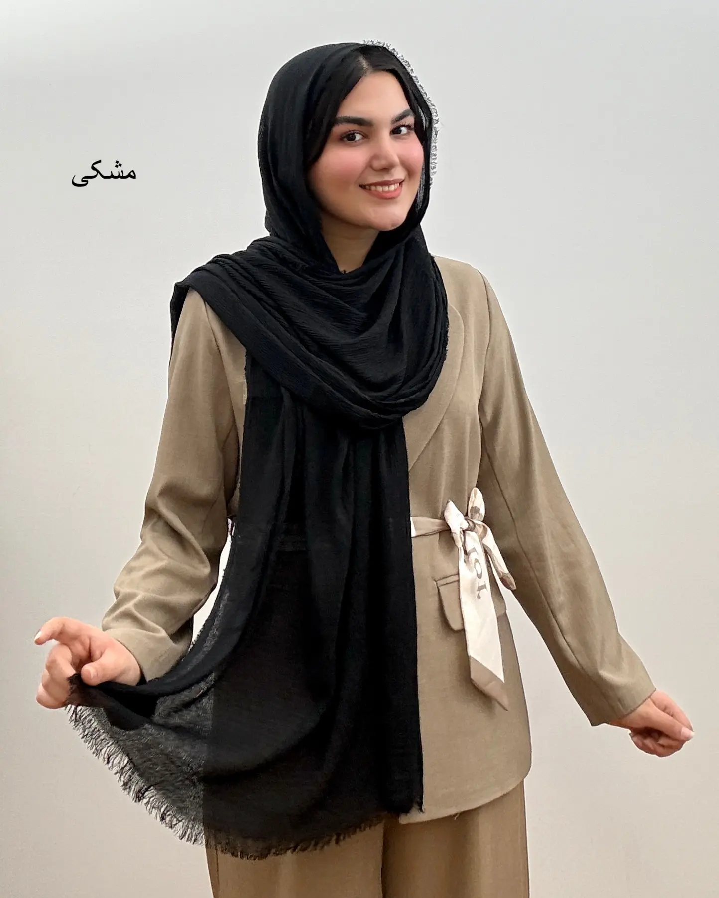 شال نخی دخترانه مدل آرکا